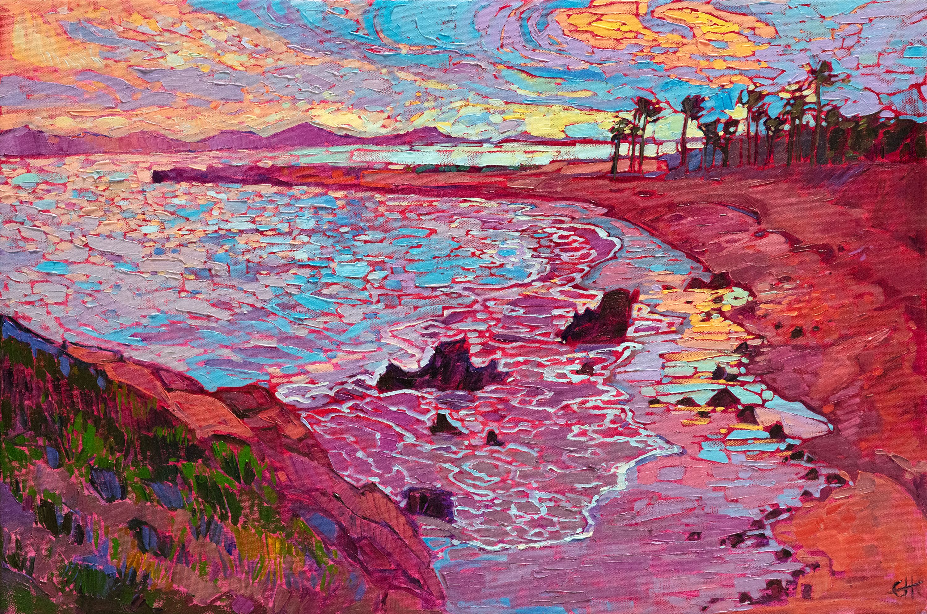 Sunset painting Laguna Coast