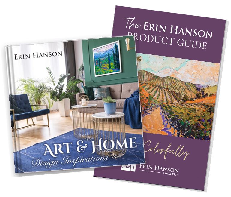 Free! Include your address below to receive  Erin Hanson's 50-page flipbook of interior design inspirations (U.S. Only)