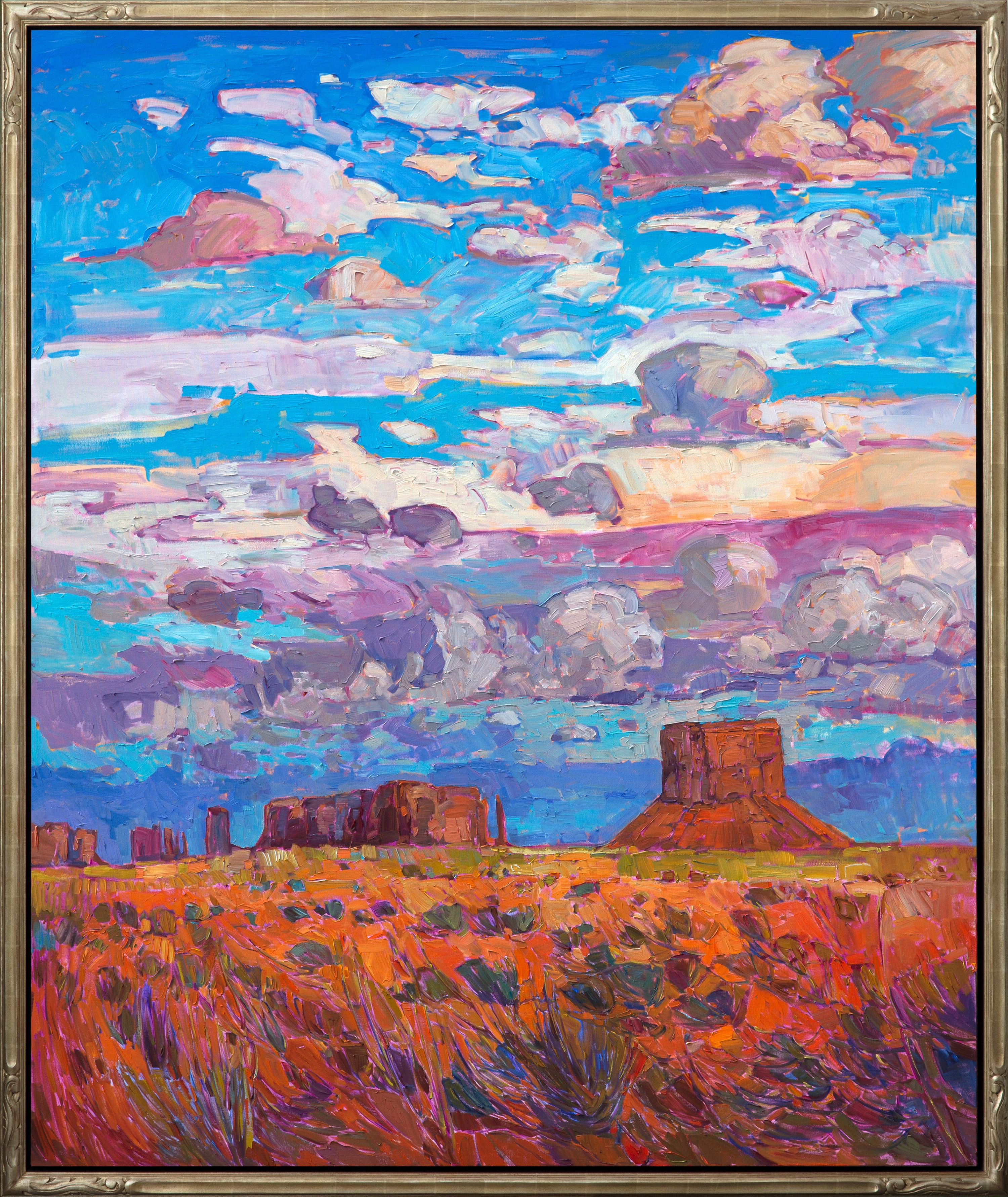 Erin Hanson painting Buttes and Sky