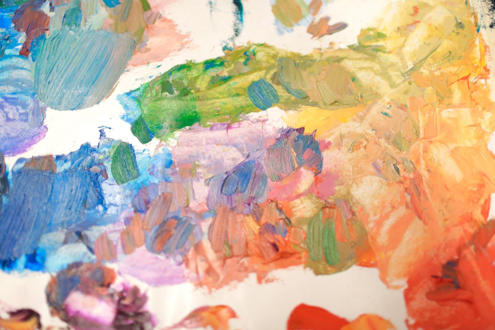 An Erin Hanson paint palette
