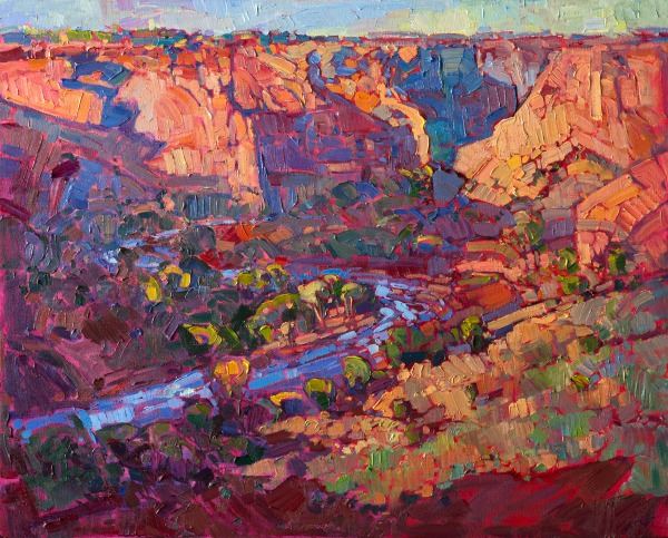 Shadows at Chelly, Oil on Canvas, by Erin Hanson